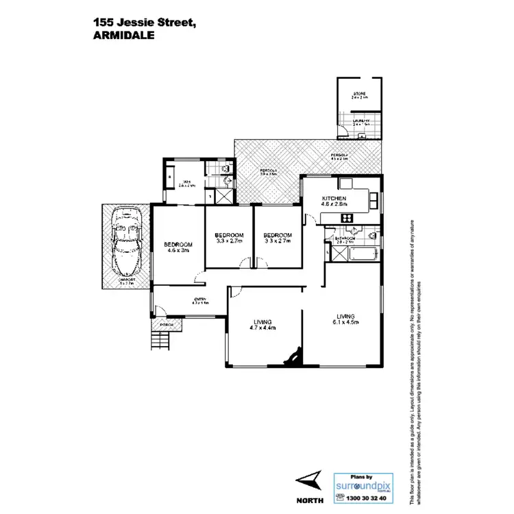 Floorplan of Homely house listing, 155 Jessie Street, Armidale NSW 2350