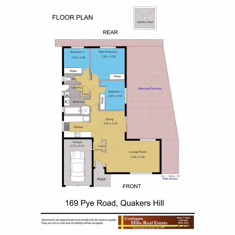 Floorplan of Homely house listing, 169 Pye Road, Quakers Hill NSW 2763
