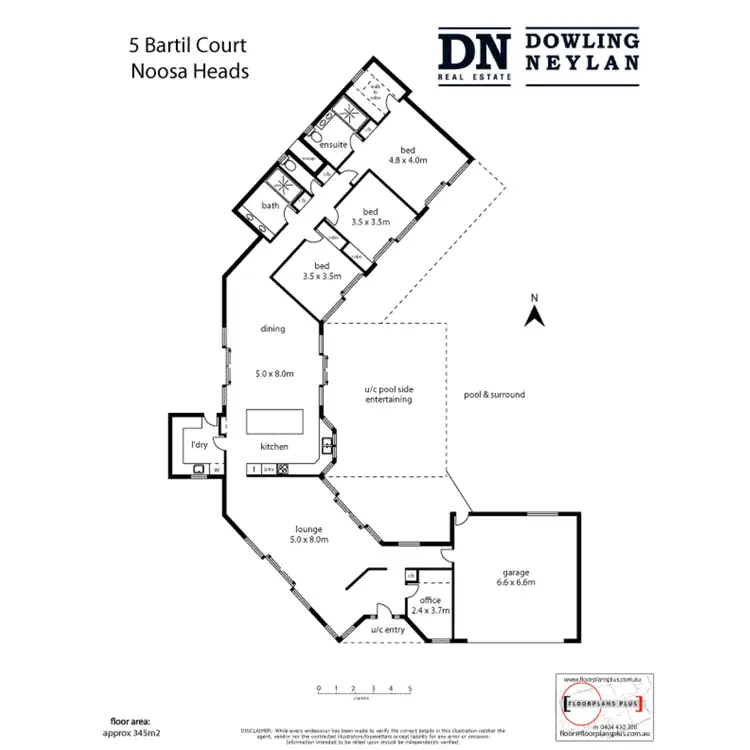 Floorplan of Homely house listing, 5 Bartill Court, Noosa Heads QLD 4567