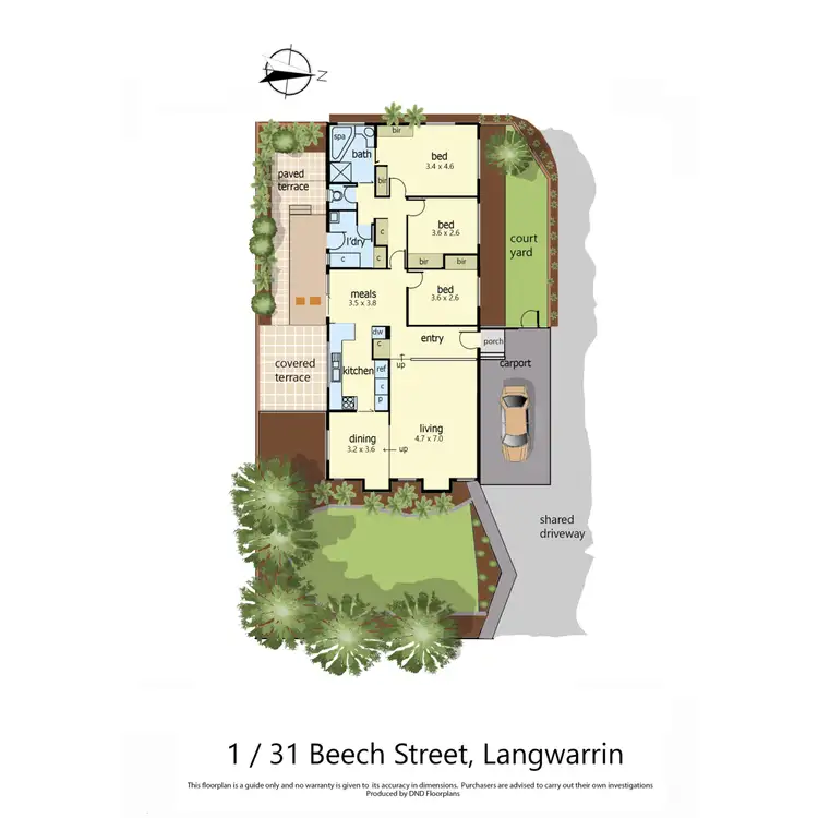 Floorplan of Homely house listing, 1/31 Beech Street, Langwarrin VIC 3910