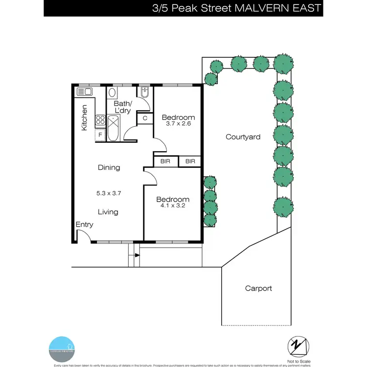 Floorplan of Homely apartment listing, 3/5 Peak Street, Malvern East VIC 3145