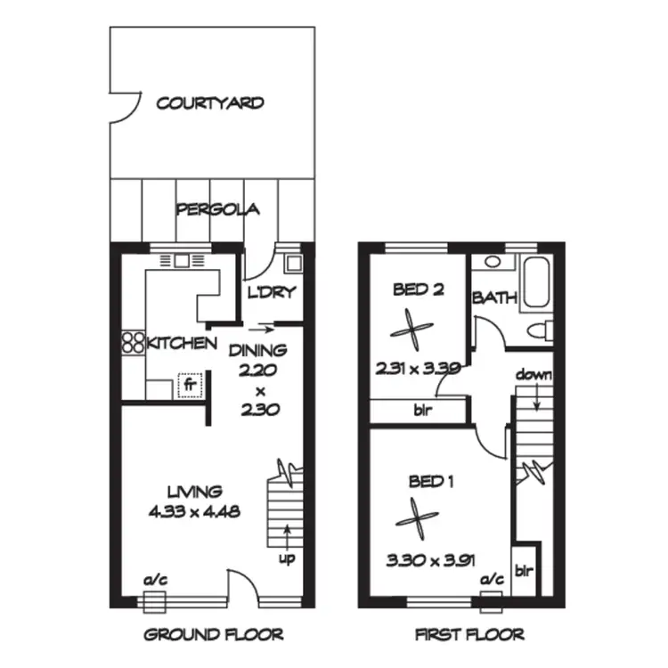 Floorplan of Homely townhouse listing, 13/14-18 John Street, Payneham SA 5070