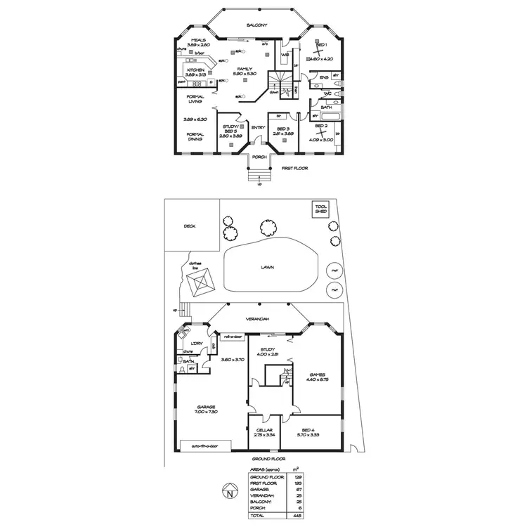 Floorplan of Homely house listing, 6 Hilltop Boulevard, Hillbank SA 5112