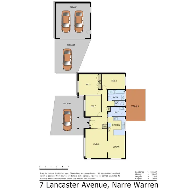 Floorplan of Homely house listing, 7 Lancaster Avenue, Narre Warren VIC 3805