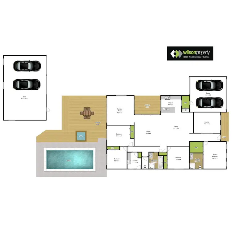 Floorplan of Homely house listing, 2 Highfield Court, Traralgon VIC 3844