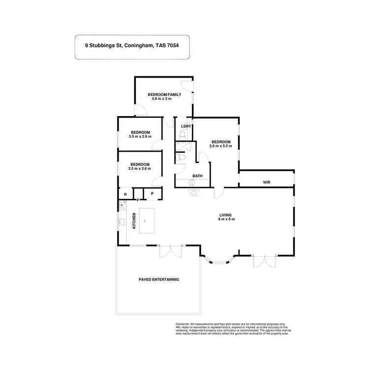 Floorplan of Homely house listing, 9 stubbings Street, Coningham TAS 7054