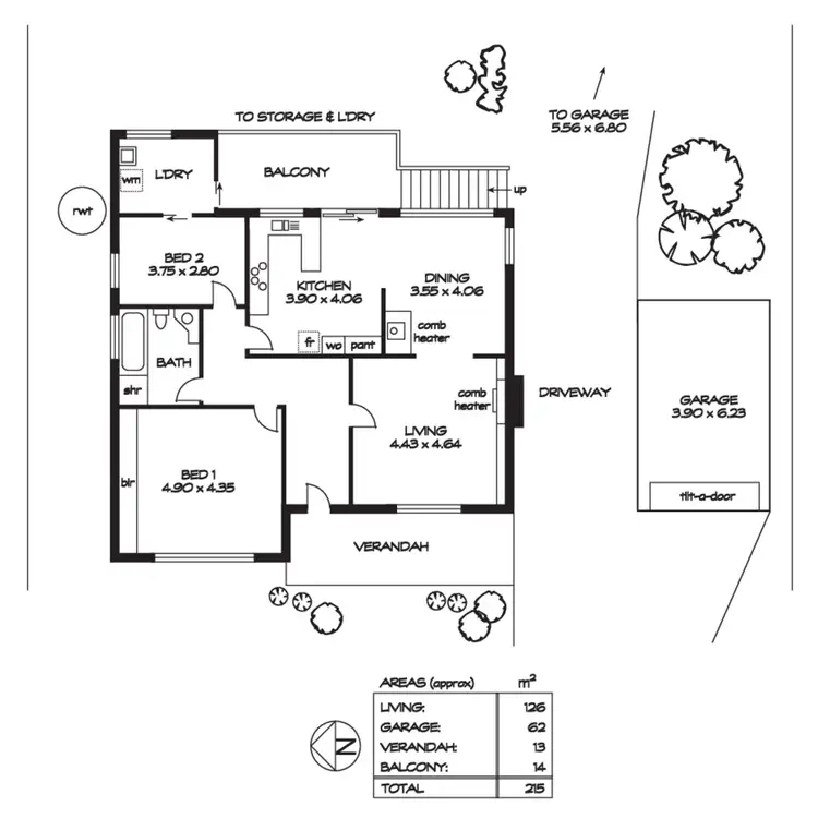 Floorplan of Homely house listing, 117 Coromandel Parade, Coromandel Valley SA 5051