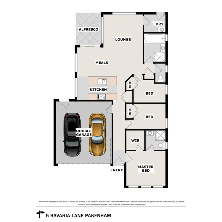 Floorplan of Homely house listing, 5 Bavaria Lane, Pakenham VIC 3810