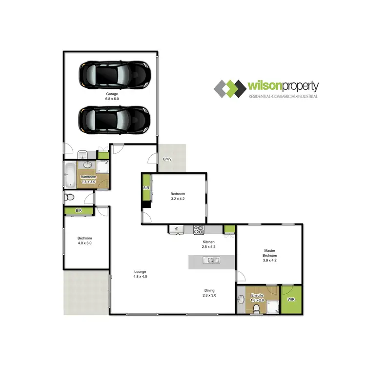 Floorplan of Homely townhouse listing, 2/183 Kay Street, Traralgon VIC 3844