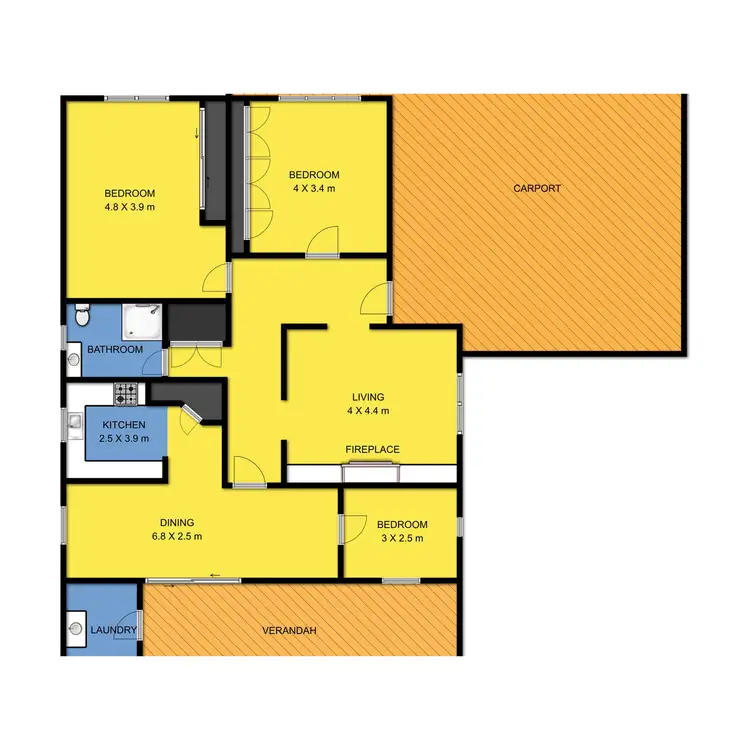 Floorplan of Homely house listing, 116 Hearn Street, Colac VIC 3250