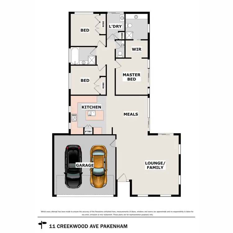 Floorplan of Homely house listing, 11 Creekwood Avenue, Pakenham VIC 3810