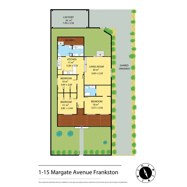 Floorplan of Homely unit listing, 1/15 Margate Avenue, Frankston VIC 3199