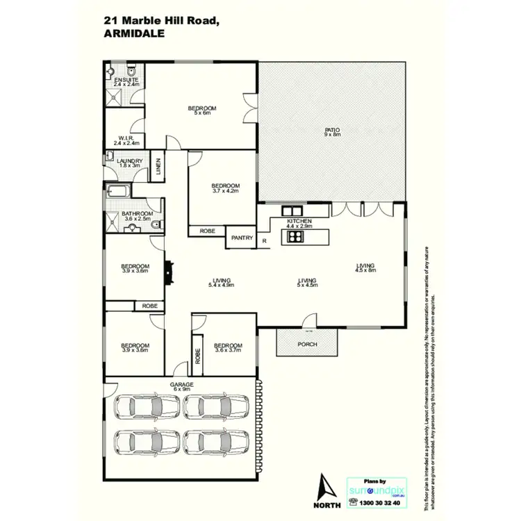 Floorplan of Homely rural property listing, 21 Marble Hill Road, Armidale NSW 2350