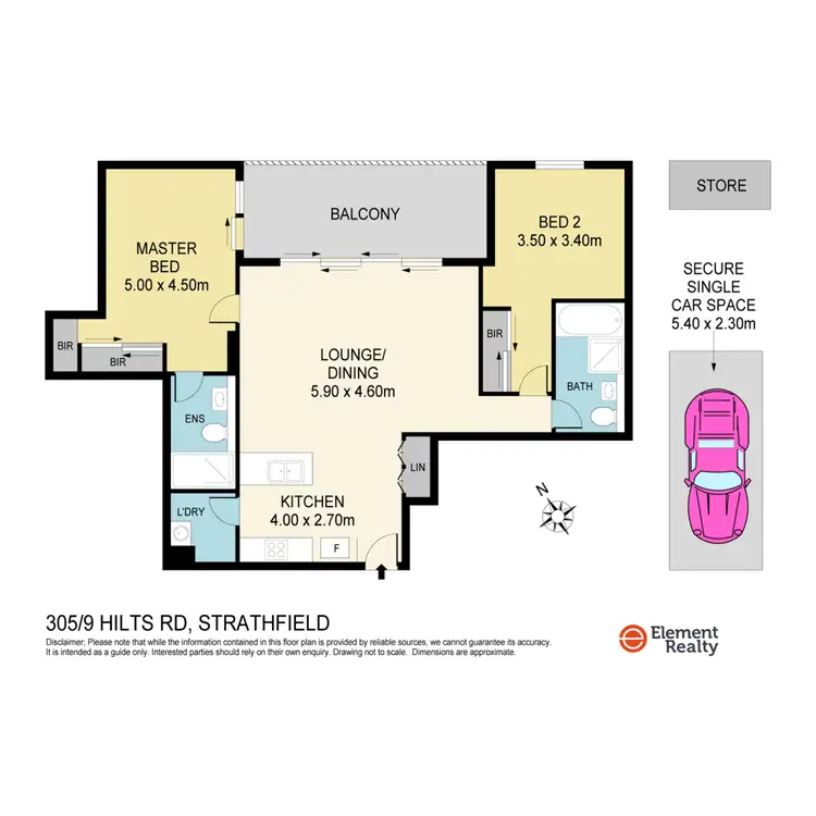 Floorplan of Homely apartment listing, 305/9 Hilts Road, Strathfield NSW 2135