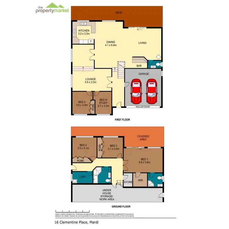 Floorplan of Homely house listing, 16 Clementine Place, Mardi NSW 2259