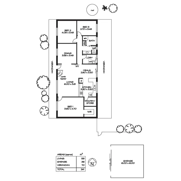 Floorplan of Homely house listing, 24 Brougham Place, Kanmantoo SA 5252