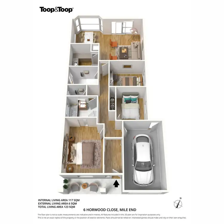 Floorplan of Homely house listing, 6 Horwood Close, Mile End SA 5031