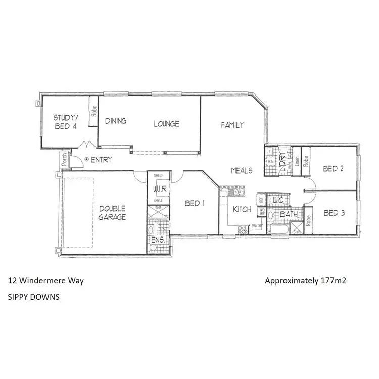 Floorplan of Homely house listing, 12 Windermere Way, Sippy Downs QLD 4556