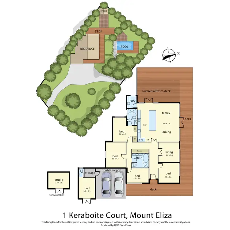 Floorplan of Homely house listing, 1 Keraboite Court, Mount Eliza VIC 3930