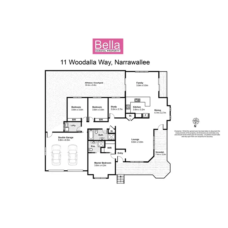 Floorplan of Homely house listing, 11 Woodalla Way, Narrawallee NSW 2539