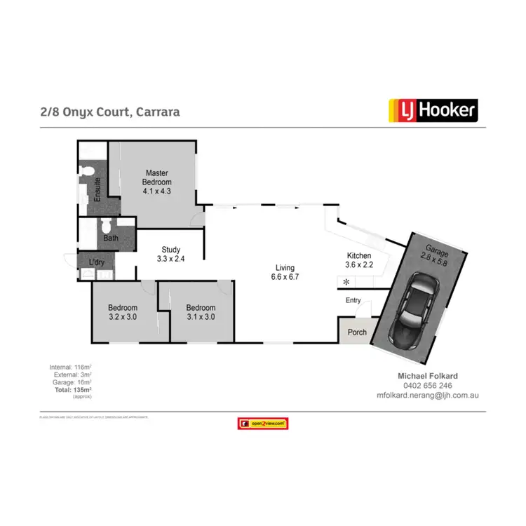 Floorplan of Homely house listing, 2/8 Onyx Court, Carrara QLD 4211