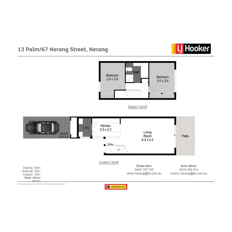 Floorplan of Homely townhouse listing, 13 Palm 67 Nerang Street, Nerang QLD 4211