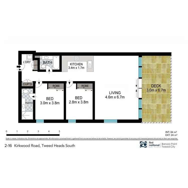 Floorplan of Homely apartment listing, 2/16 Kirkwood Road, Tweed Heads South NSW 2486