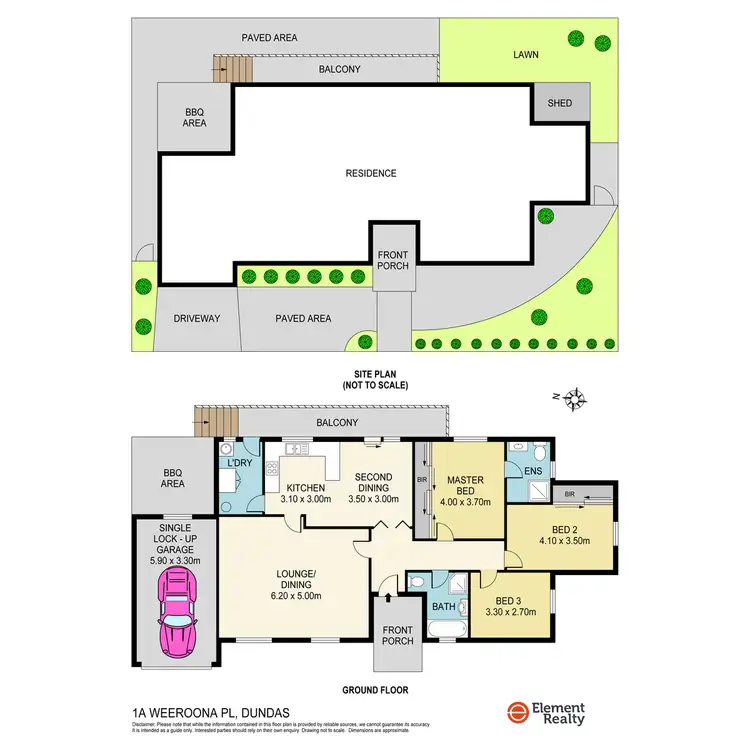 Floorplan of Homely house listing, 1A Weeroona Place, Dundas NSW 2117