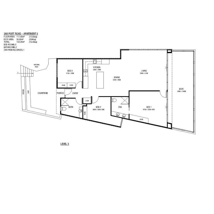 Floorplan of Homely apartment listing, 3/260 Port Road, Boat Harbour Beach TAS 7321