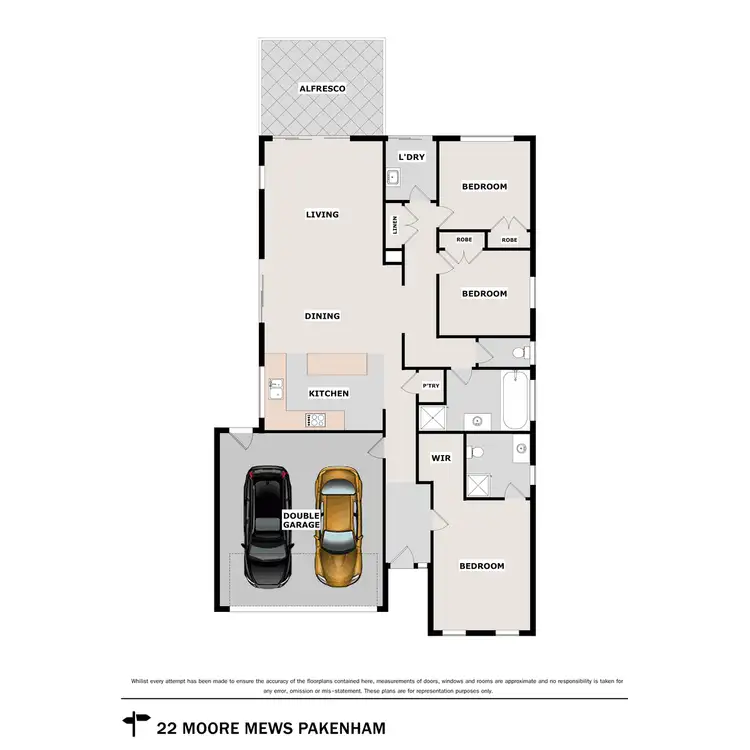 Floorplan of Homely house listing, 22 Moore Mews, Pakenham VIC 3810