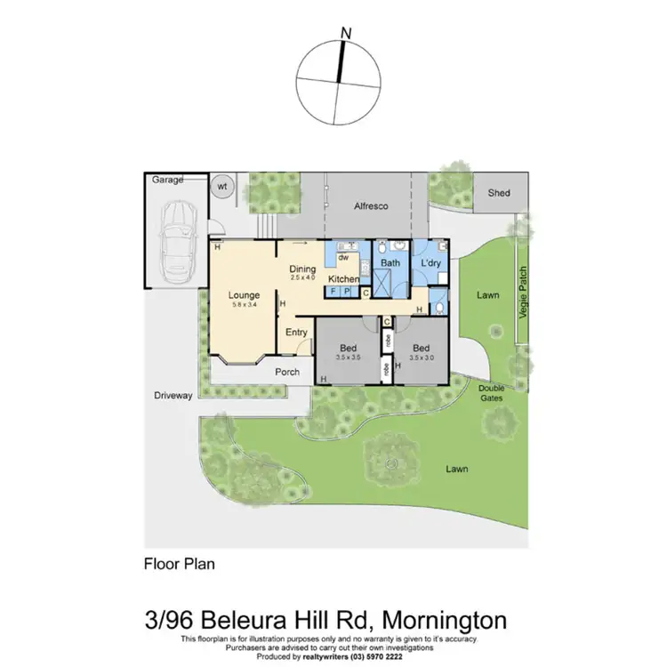 Floorplan of Homely unit listing, 3/96 Beleura Hill Road, Mornington VIC 3931