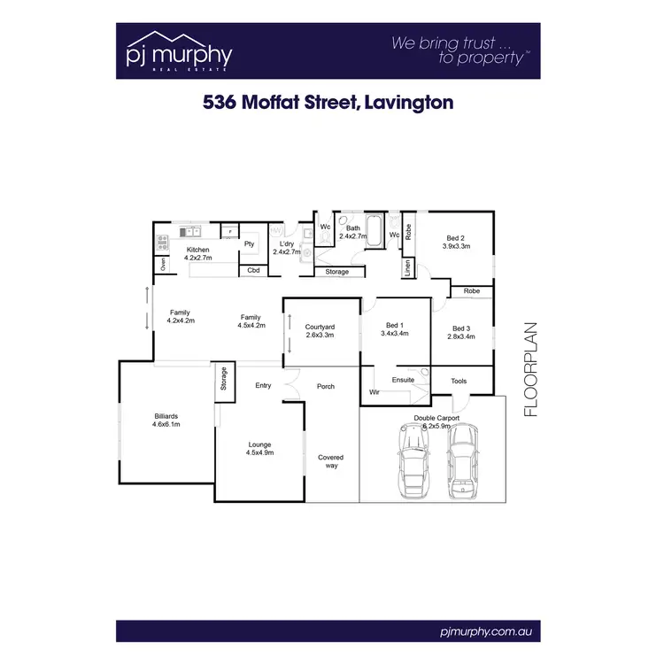 Floorplan of Homely house listing, 536 Moffat Street, Lavington NSW 2641