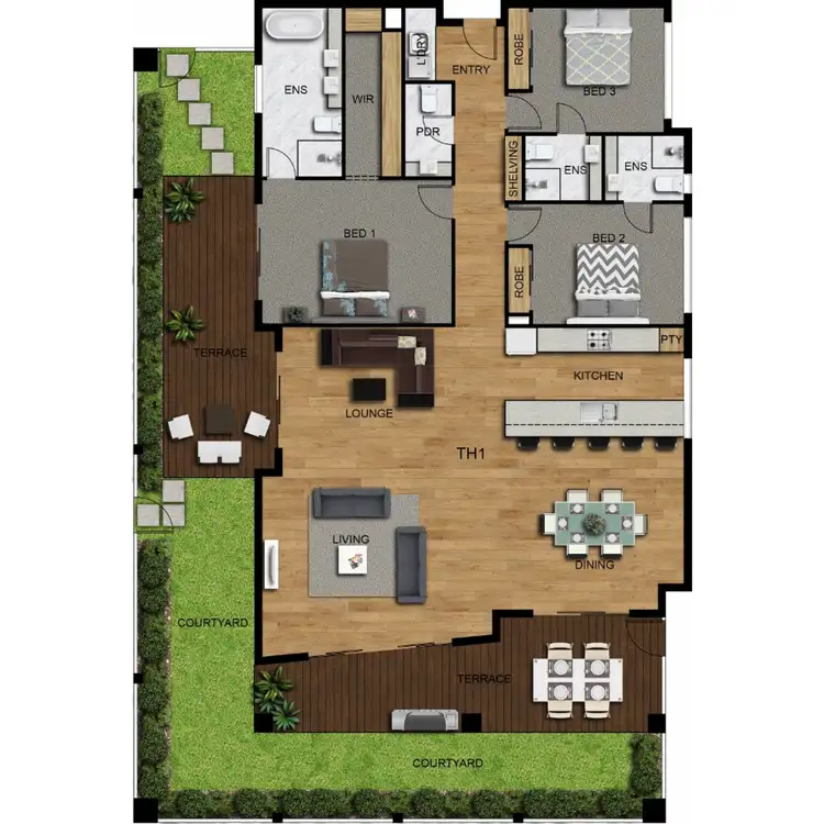 Floorplan of Homely house listing, 1/606 Esplanade, Mount Martha VIC 3934