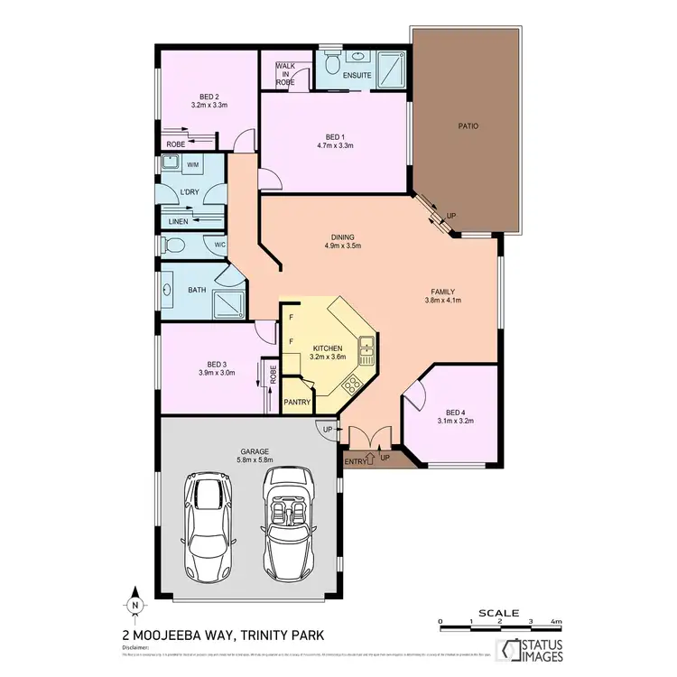 Floorplan of Homely house listing, 2 Moojeeba Way, Trinity Park QLD 4879