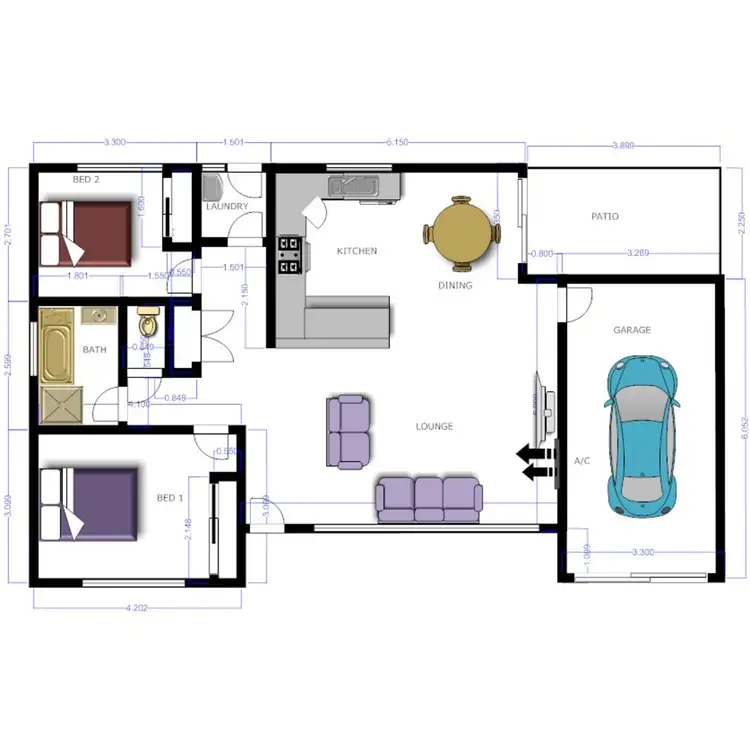 Floorplan of Homely unit listing, 4/22 New West Road, Port Lincoln SA 5606