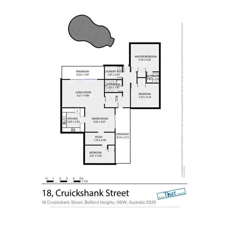 Floorplan of Homely house listing, 18 Cruikshank Street, Bellbird Heights NSW 2325