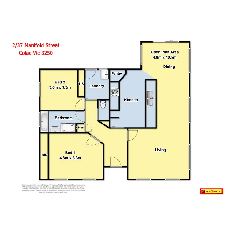 Floorplan of Homely townhouse listing, 2/37 Manifold Street, Colac VIC 3250