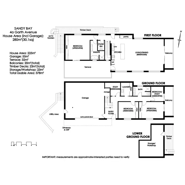 Floorplan of Homely house listing, 4a Garth Avenue, Sandy Bay TAS 7005