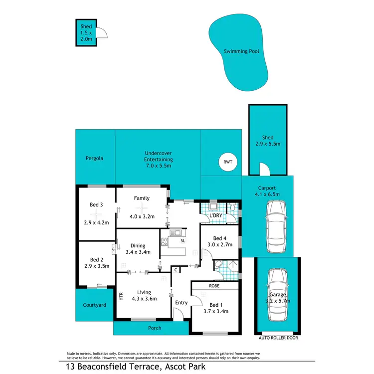 Floorplan of Homely house listing, 13 Beaconsfield Terrace, Ascot Park SA 5043