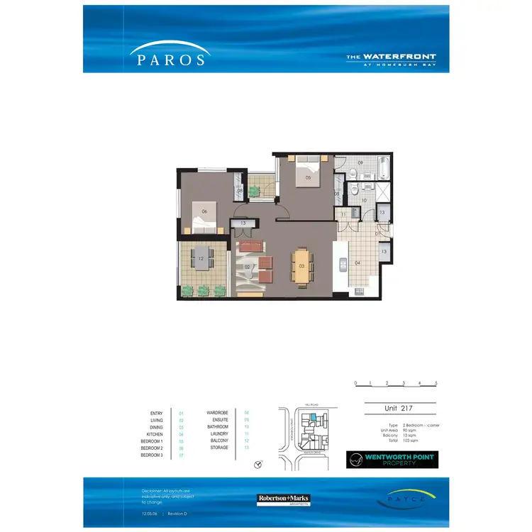 Floorplan of Homely apartment listing, 217/21 Hill Road, Wentworth Point NSW 2127