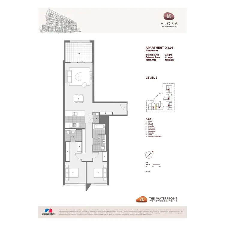 Floorplan of Homely apartment listing, 306/23 Monza Boulevard, Wentworth Point NSW 2127
