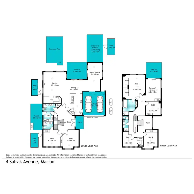 Floorplan of Homely house listing, 4 Salrak Avenue, Marion SA 5043