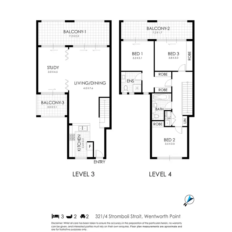 Floorplan of Homely apartment listing, 321/4 Stromboli Strait, Wentworth Point NSW 2127