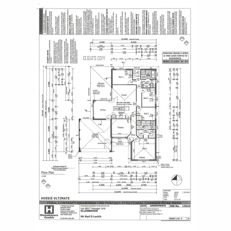 Floorplan of Homely house listing, 8 Voyager Link, Ellenbrook WA 6069
