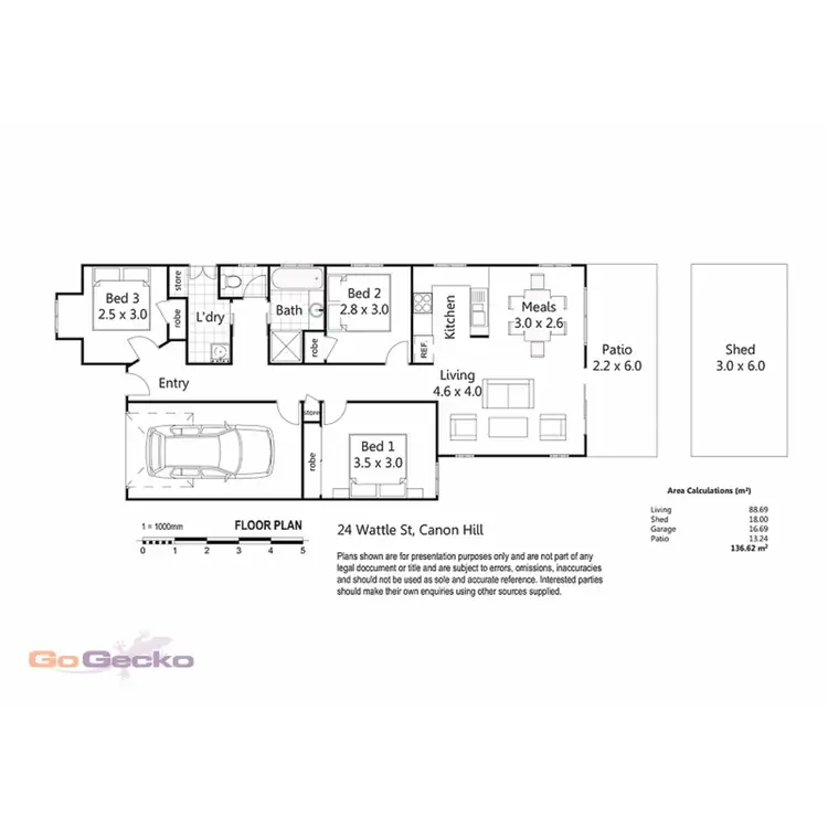 Floorplan of Homely house listing, 24 Wattle, Cannon Hill QLD 4170
