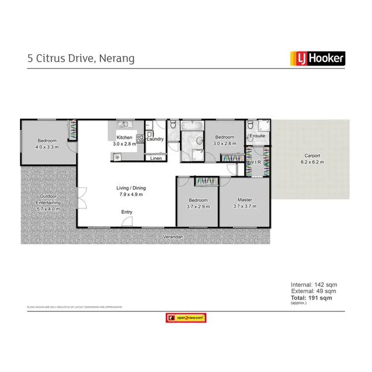 Floorplan of Homely house listing, 5 Citrus Drive, Nerang QLD 4211