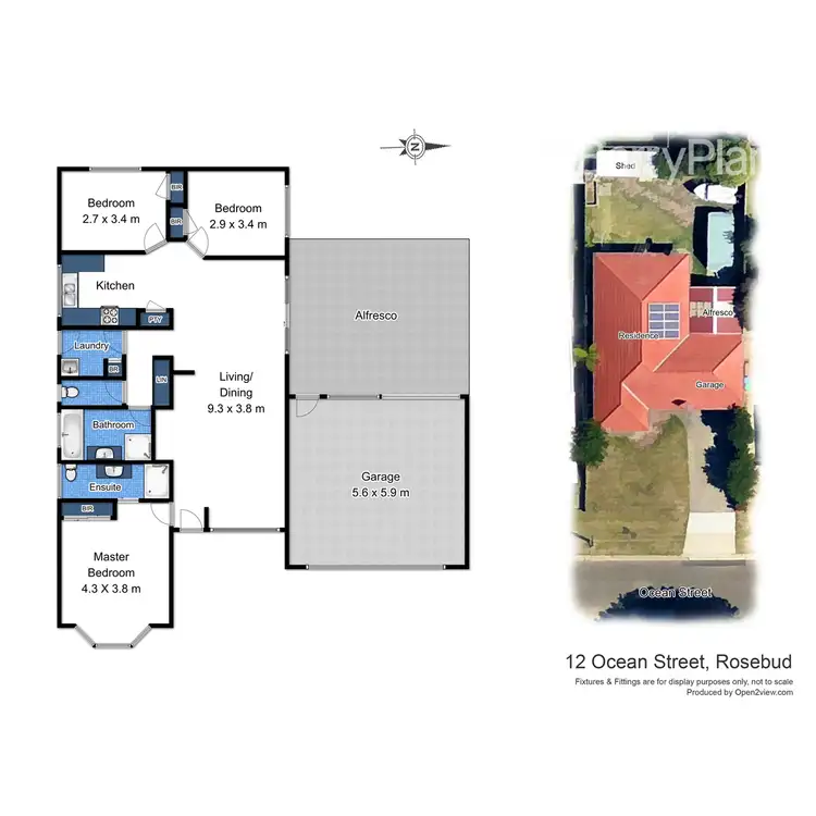 Floorplan of Homely house listing, 12 Ocean Street, Rosebud VIC 3939