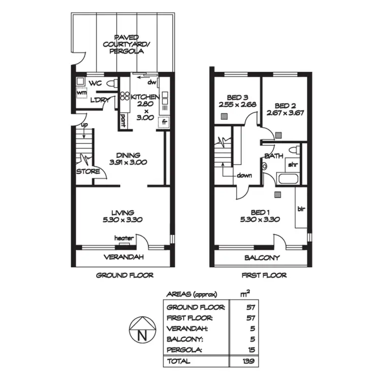 Floorplan of Homely unit listing, 6/7 Trewren Avenue, Rostrevor SA 5073