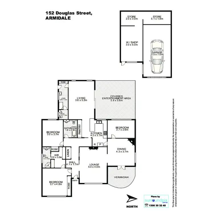 Floorplan of Homely house listing, 152 Douglas Street, Armidale NSW 2350