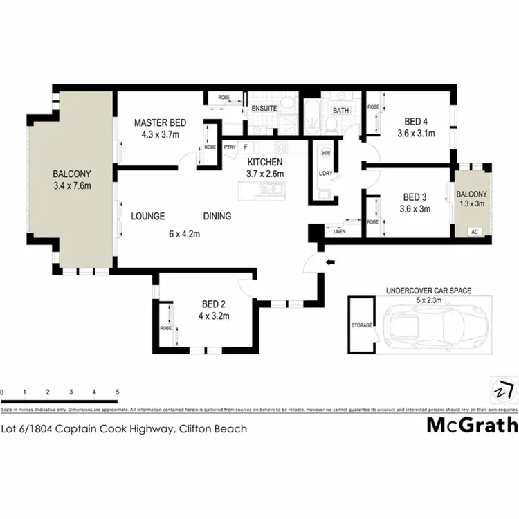 Floorplan of Homely apartment listing, Lot 6, 1804 Captain Cook Highway, Clifton Beach QLD 4879